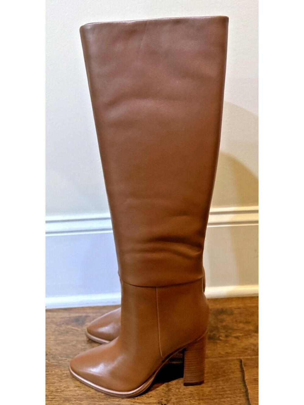 MARC FISHER LTD Lannie Block Heel Dress Boots Brown